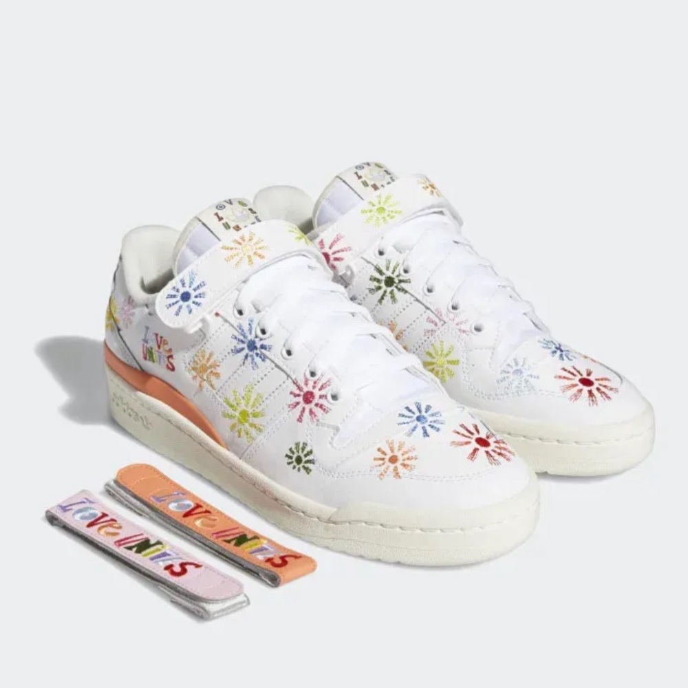 New Adidas Forum Low Love Unites Pride Unisex Sneakers